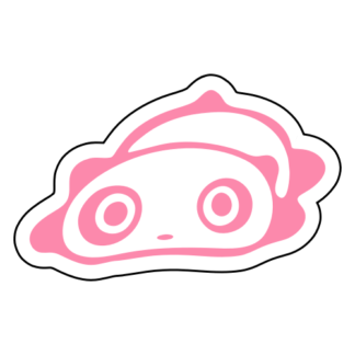 Floppy Panda Sticker (Pink)
